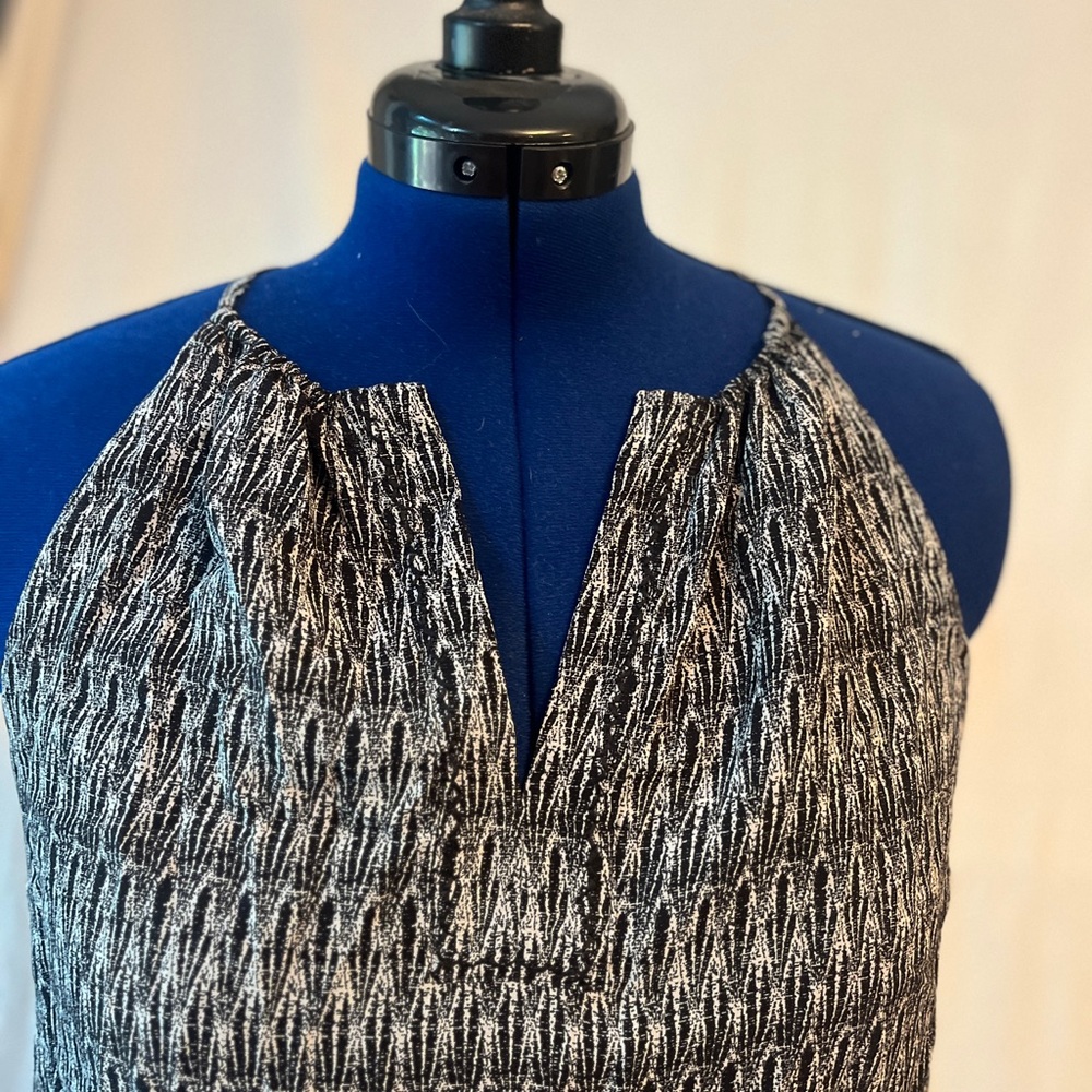 Black and White Patterned Jumpsuit